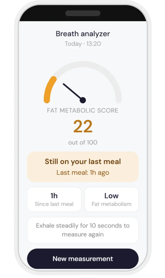Breathome app screen