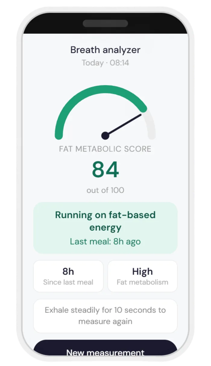 Breathome app screen